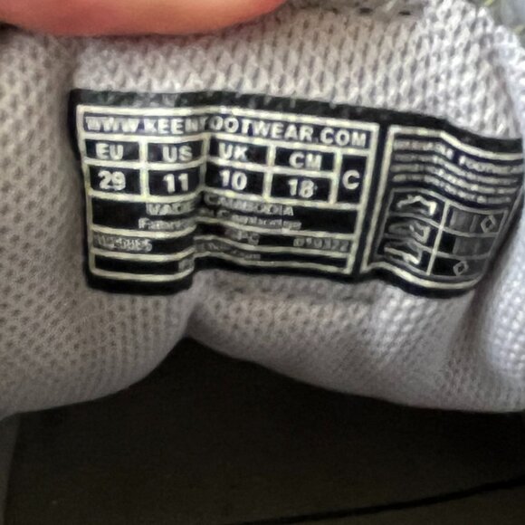 Keen Knotch Hollow Kids Sneaker, Size 11 - Picture 6 of 8